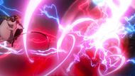Mitsuri's Catlove Shower against Hantengu's merged form (Image Source: Studio Ufotable)